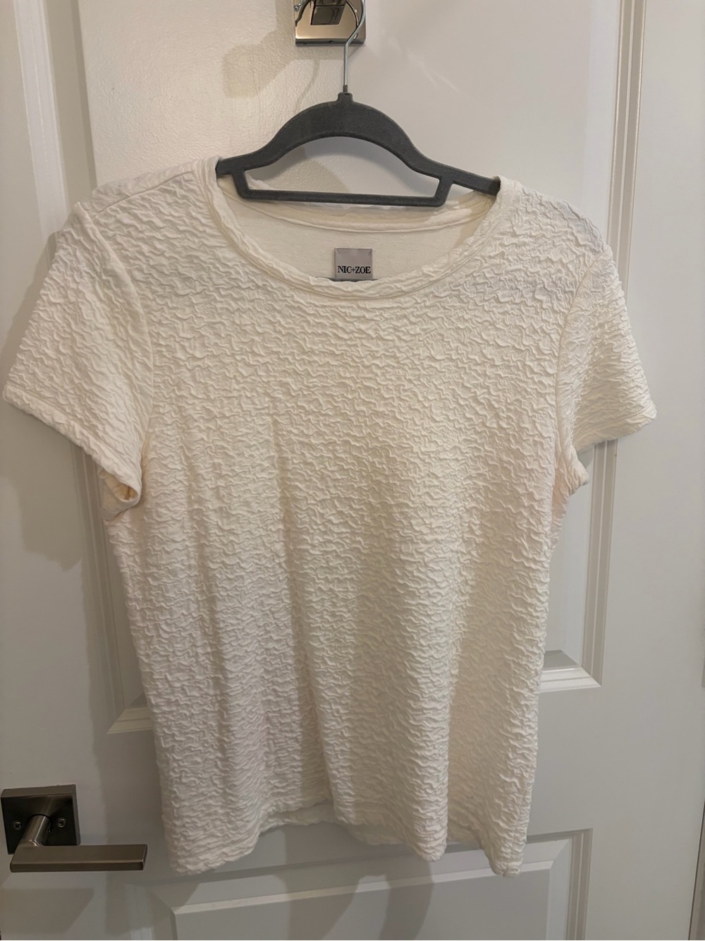 NIC+ZOE Textured Cap Sleeve Tee